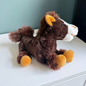 11" Animated Musical Brown Dan Dee‎ Pony Horse Musical Sings Jingle Bells Plush